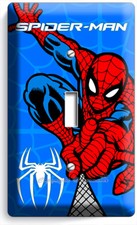 AMAZING SPIDERMAN SUPERHERO 1GANG LIGHT SWITCH WALL PLATE GAME ROOM MAN CAVE ART