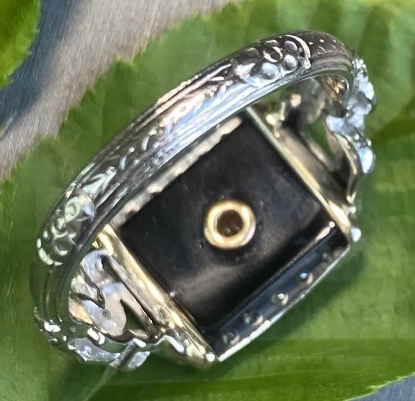 ヴィンテージリング Size 19 59 Antique Men's Signet Ring Initials HM HW 800