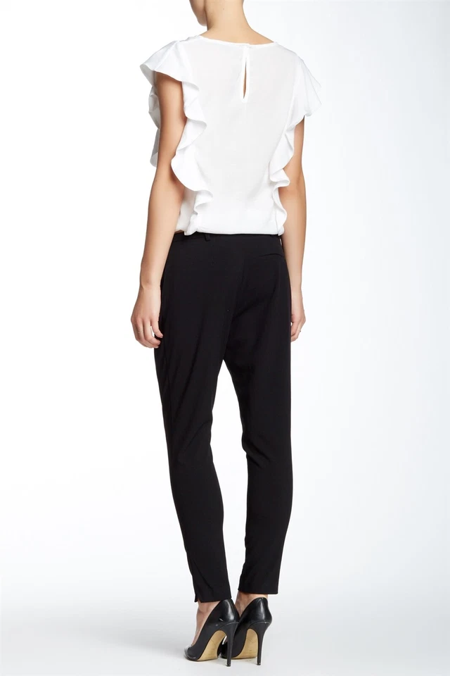 Pantalón Harlowe & Graham Negro Estructurado Talla XS Foto 2 de 3