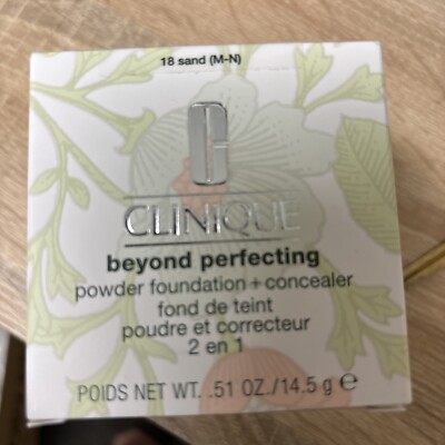 New Clinique Beyond Perfecting Powder Foundation + Concealer 18 Sand