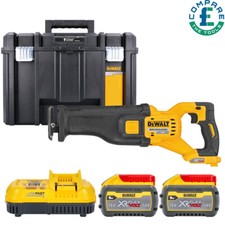 Dewalt DCS389NT 54V XR BL Reciprocating Saw + 2 x 9Ah Batteries, Charger & Case