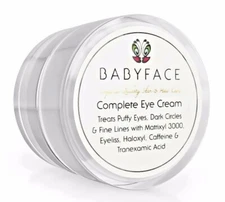 XL Babyface COMPLETE EYE CREAM Haloxyl Eyeliss Caffeine Tranexamic Puffy Eyes
