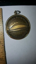VINTAGE NECKLACE PENDANT MEDAL LOUISIANA SUPERDOME NEW ORLEANS ENGRAVED 1977