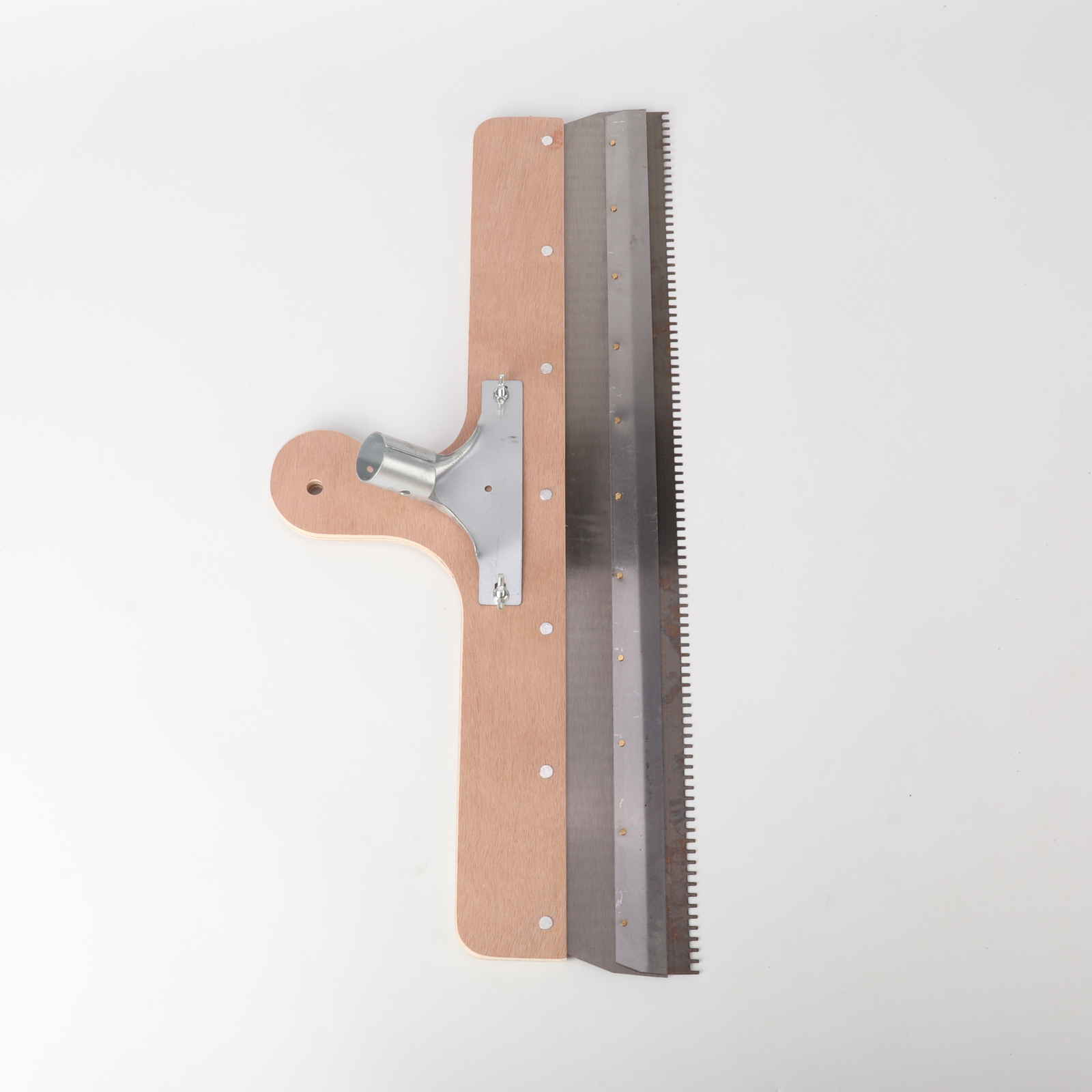 Großflächenrakel Gezahnt 560 Mm - Flächenspachtel Aus Edelstahl, Mit Steckvorrichtung