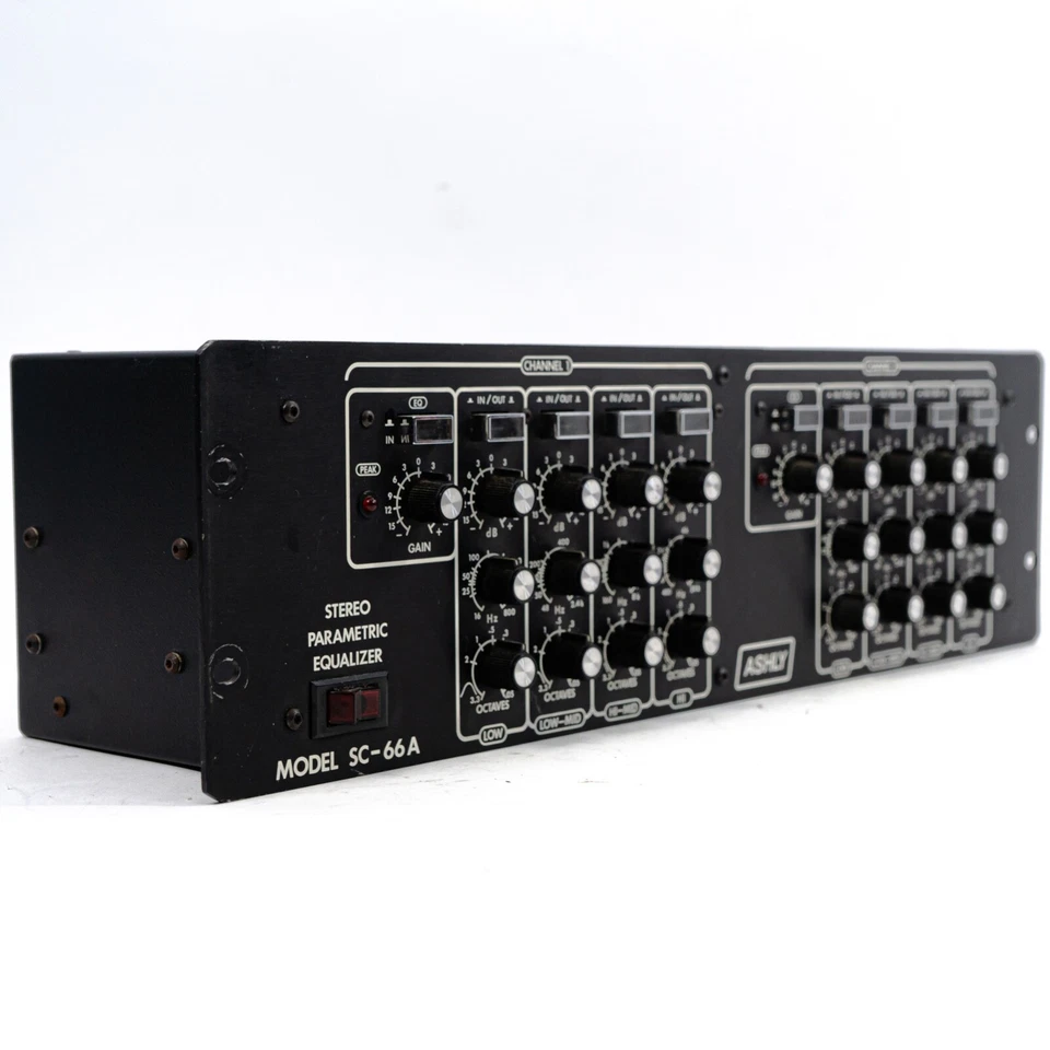 Ashly SC-66A SC-66 A Stereo 4-Band Parametric EQ Equalizer - Vintage - Image 2 of 4