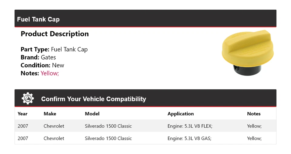 Puertas de tapa de tanque de combustible clásico para Chevrolet Silverado 1500 2007 Foto 2 de 4