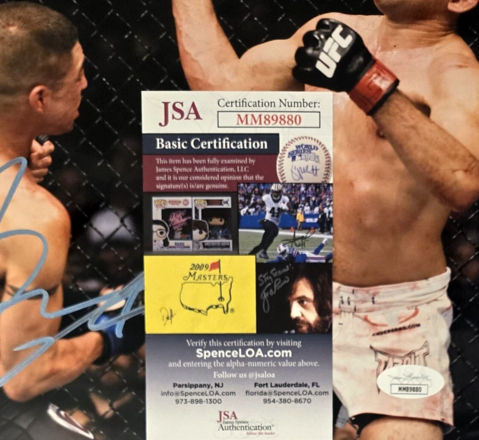 Diego Sanchez Signed Photo UFC MMA Autograph Ultimate Fighting JSA COA 880 - Image 2 of 2