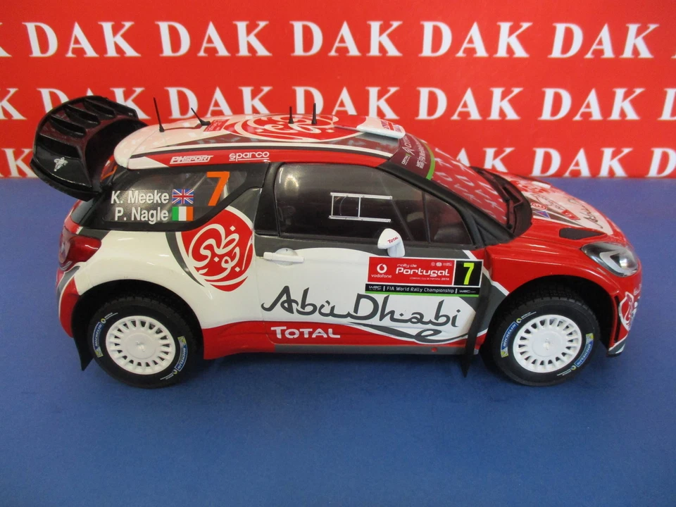 Die cast 1/18 Modellino Auto Citroen DS3 WRC Rally Portogallo 2016 K. Meeke - Immagine 4 di 4