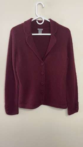 Ann Taylor Angora/ Wool/ Cashmere Blend Cardigan Button Up Sweater Sz Medium - Picture 11 of 24