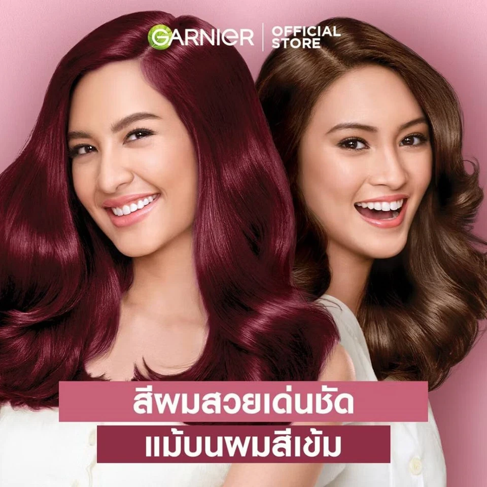 X6 Tinte de Cabello Garnier Color Ultra Nutritivo Crema Rojo Frambuesa 30 ml Natural Foto 2 de 4