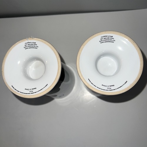 Oreo Milkshake Embossed Ceramic Cups Ice Cream Shake Glass Nabisco Set Of 2 - Picture 7 of 9