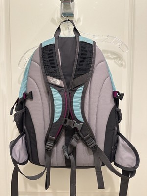 The North Face Recon Women Backpack Padded Laptop Aqua Blue  display picture 3