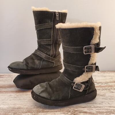 Ugg 1001520 Maddi Sherpa Buckle Boots Juniors