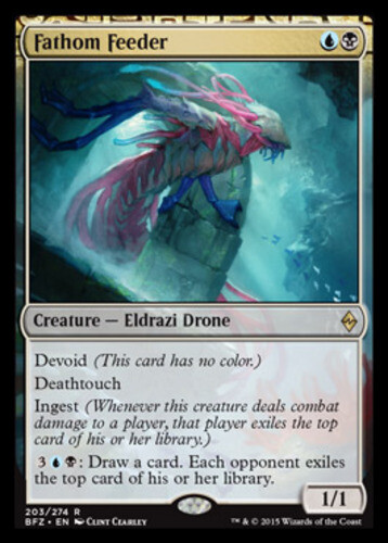 Fathom Feeder - Foil NM, English MTG Battle for Zendikar - Picture 1 of 1