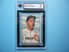 1951 BOWMAN MLB BASEBALL CARD #283 WALT DUBIEL ROOKIE KSA 5 EX NICE!! '51 BOWMAN