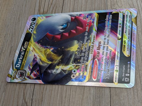 Jumbo Pokemon Gran Tamaño Darkrai V 099/189 V Estrella Arte Completo Holo Resplandor Astral - Imagen 2 de 5