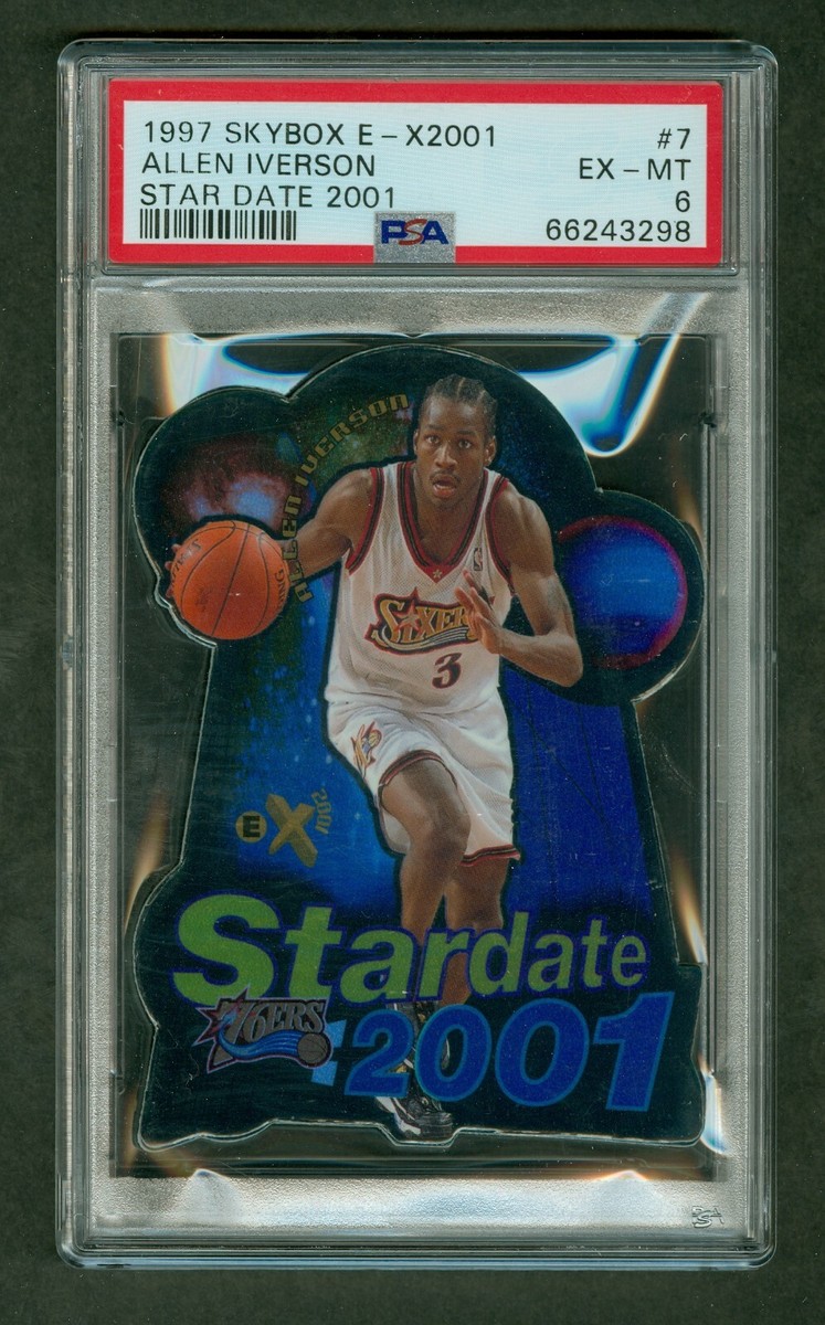 Allen Iverson 1997 Skybox EX-2001 Star Date 2001 #7 PSA 6 EXMT | eBay