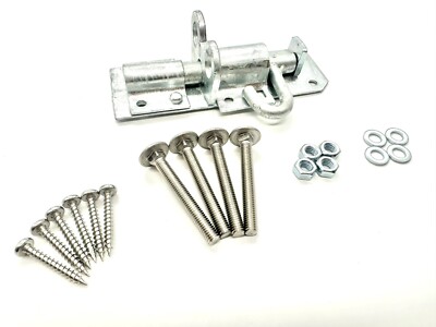 4'' SCHWERLAST GALV TORBOLZEN FEUERVERZINKT SCHIEBEBOLZEN 4 ZOLL PADBOLT