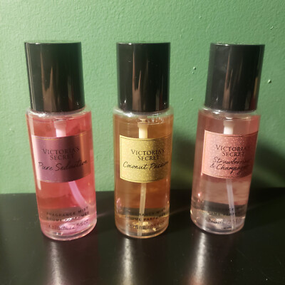 Victoria's Secret Fragrence Mists - Pure Seduction/Coconut Passion/Straw.&Champ.
