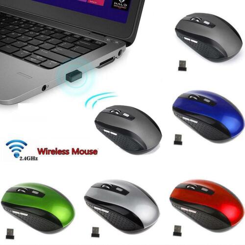 2.4 GHz Wireless USB Gaming Maus PC Kabellos Laptop Optisch Funkmaus Comput LT - Bild 1 von 15