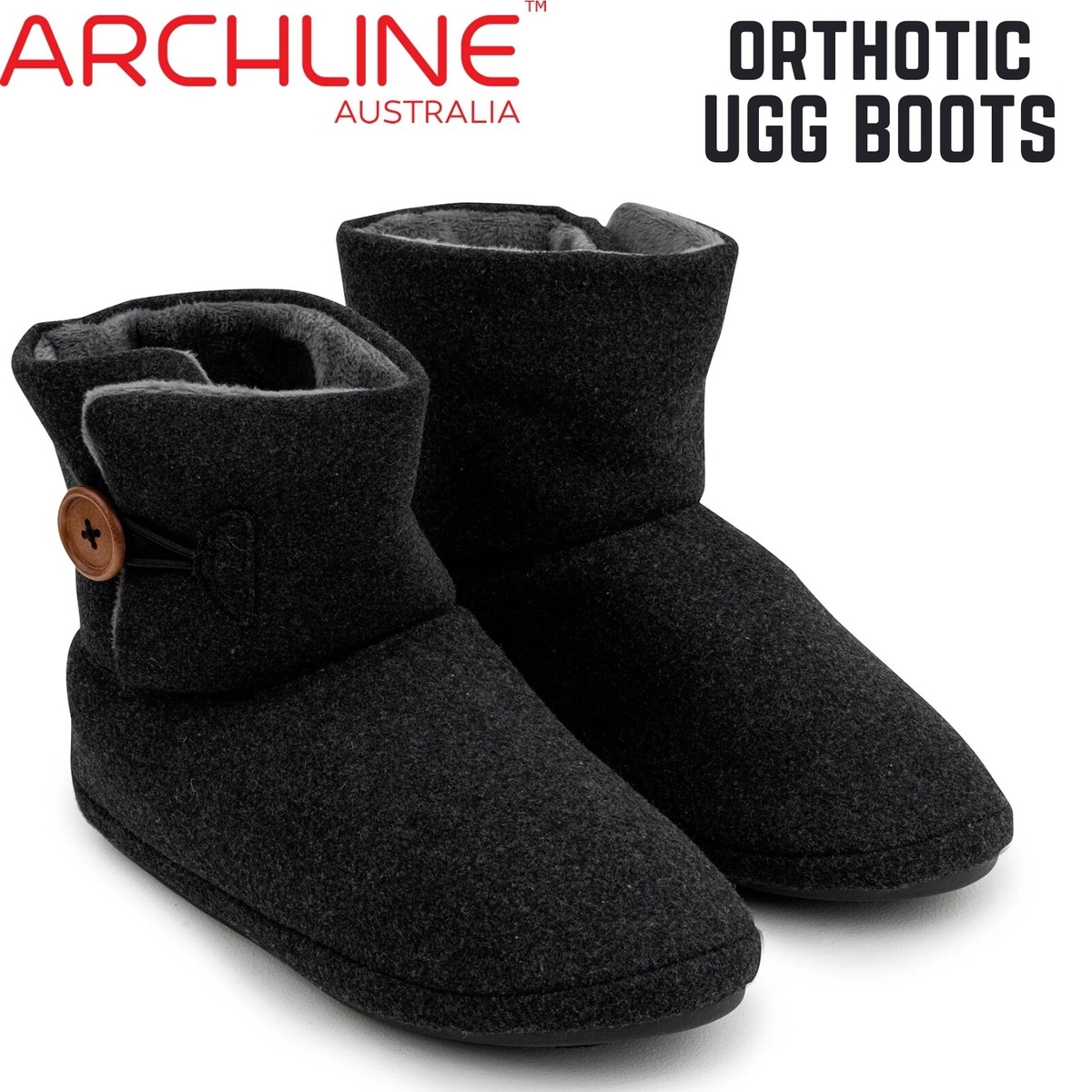 Archline Orthotic UGG Boots Slippers Arch Support Warm Orthopedic Shoes