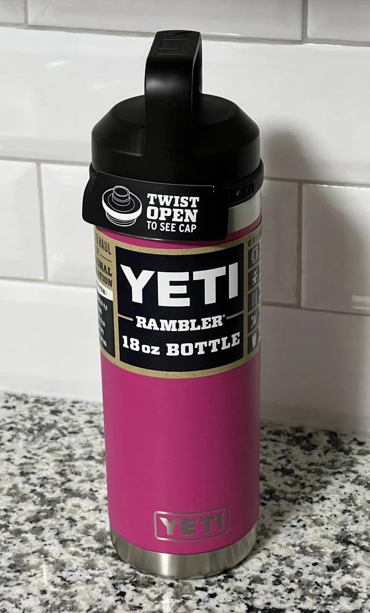 YETI Rambler 18oz Bottle with Chug Cap, Ice Pink NWT 100% AUTH