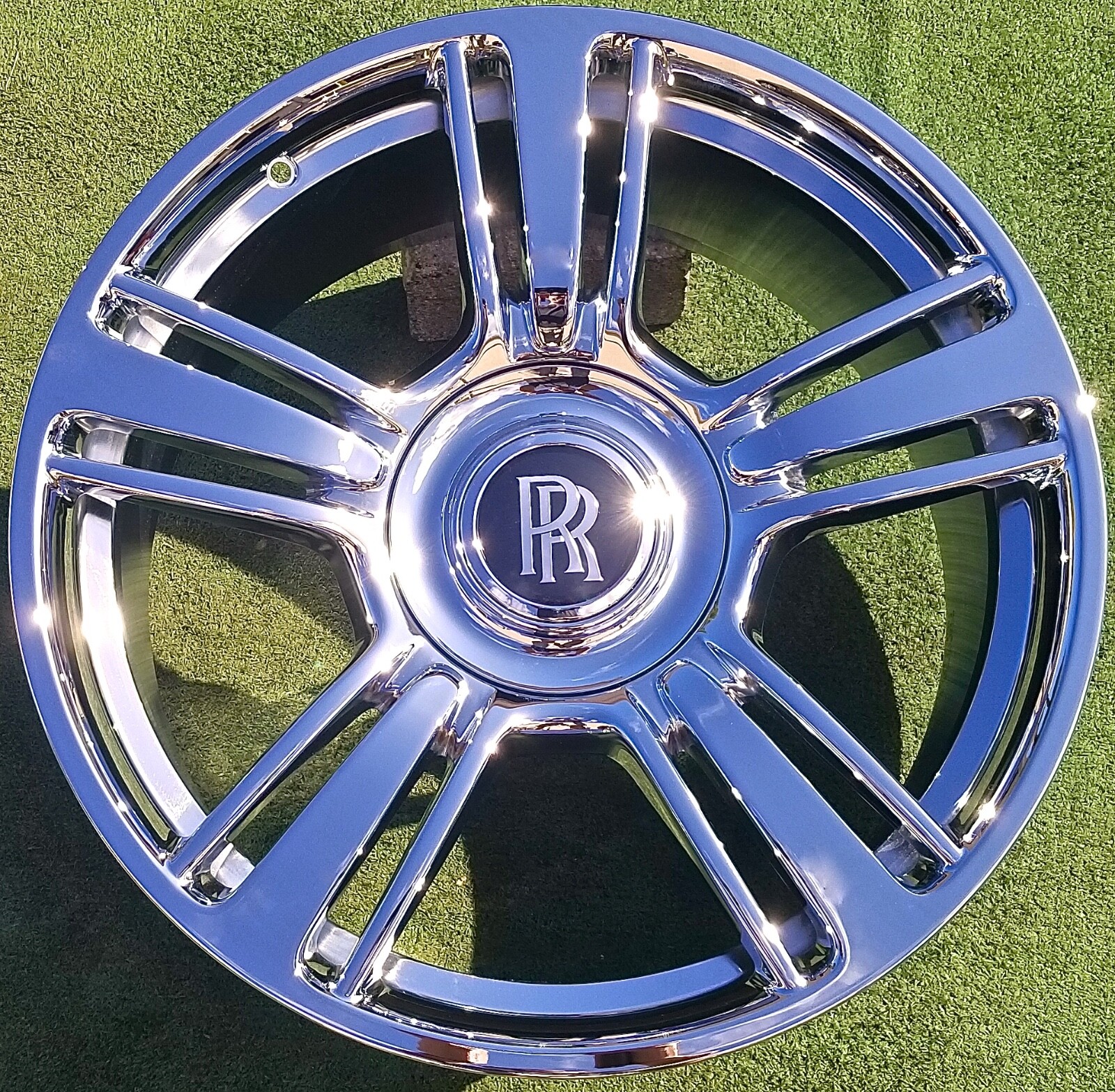 Factory Rolls Royce Wraith Wheels Chrome Dawn OEM Genuine New 21 inch Set Ghost