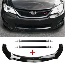 For 2011-2014 Subaru Wrx Sti Front Bumper Lower Lip Splitter Spoilerstrut Rods