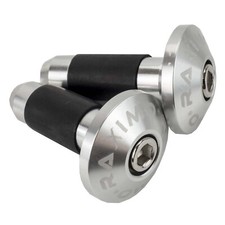 Lenkerenden Lenkerstopfen Lenkerkappen short style Raximo silber