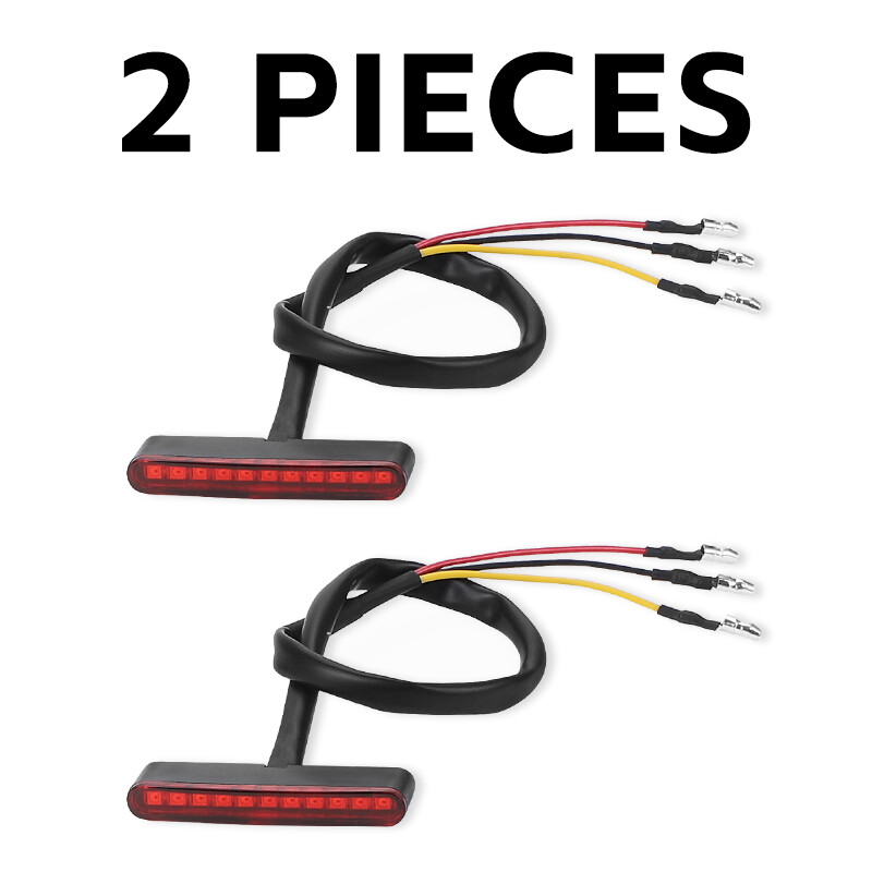 12V 6 LED Motorcycle Tail Light Bike Mini Rear Running Stop Brake Bright Lamp - Foto 14