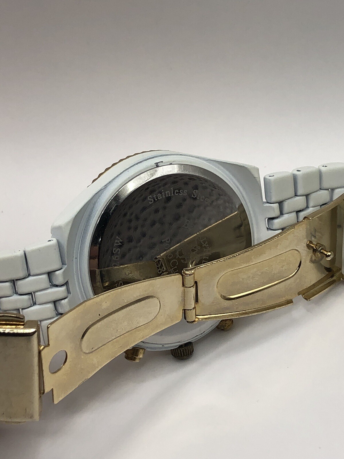 Beverly Hills Polo Club Women’s Watch White Band (New Battery) Gold