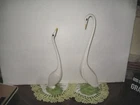 Egret Gull Pair of Arnel’s White Ceramic Crane Vintage Birds Egret Sea Gulls 15”
