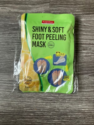 Shiny & Soft Foot Peeling Mask Purederm Skin Solutions, 2 Pair Packs Regular Sz