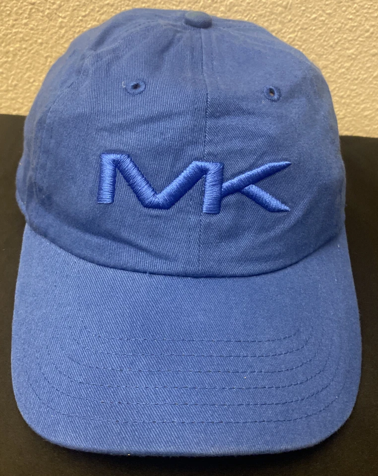 Michael Kors Blue Embroidered Logo Speed MK Baseball Hat - Image 2 of 4