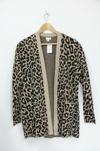 leopard cardigan with pockets