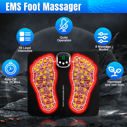 2025 Adult EMS Foot Massager Neuropathy Feet for Circulation and Pain Relief New - Picture 9 of 12