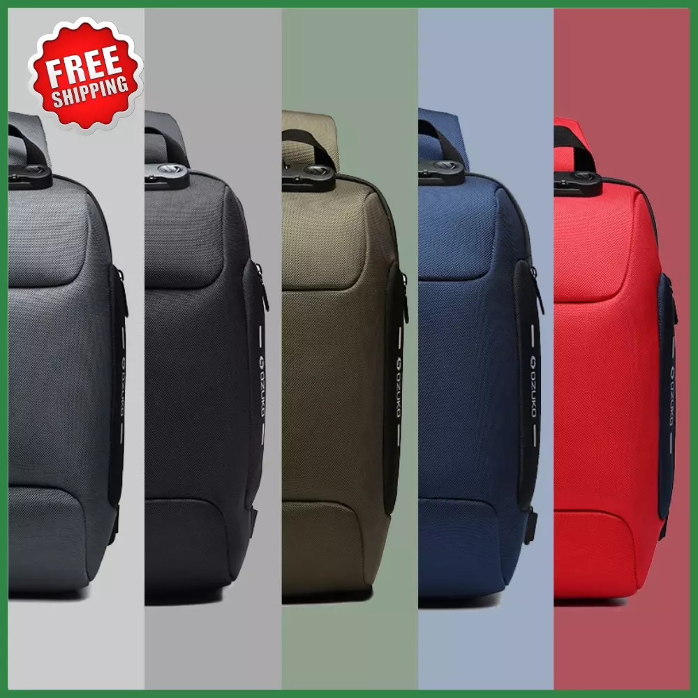 OZUKO Men's Crossbody Shoulder Backpack Messenger Bag Waterproof Anti-Theft  USB | eBay
