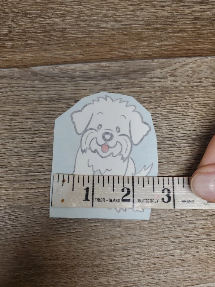 Adesivo para cachorro maltês 3m Scotchcal - Imagem 2 de 3