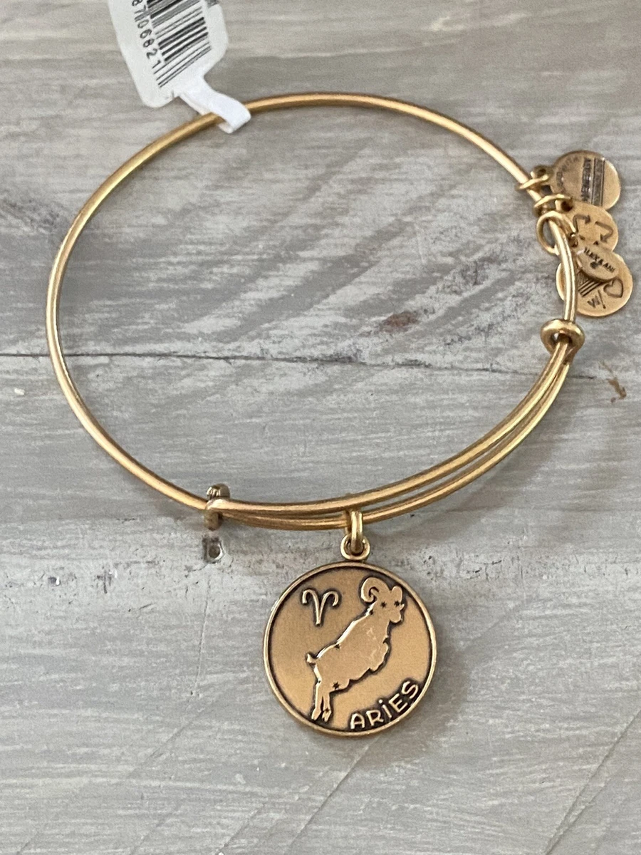 NWT ALEX AND ANI ARIES ZODIAC BRACELET Gold Plated