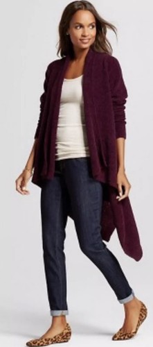 Women's Chenille Waterfall Cardigan 