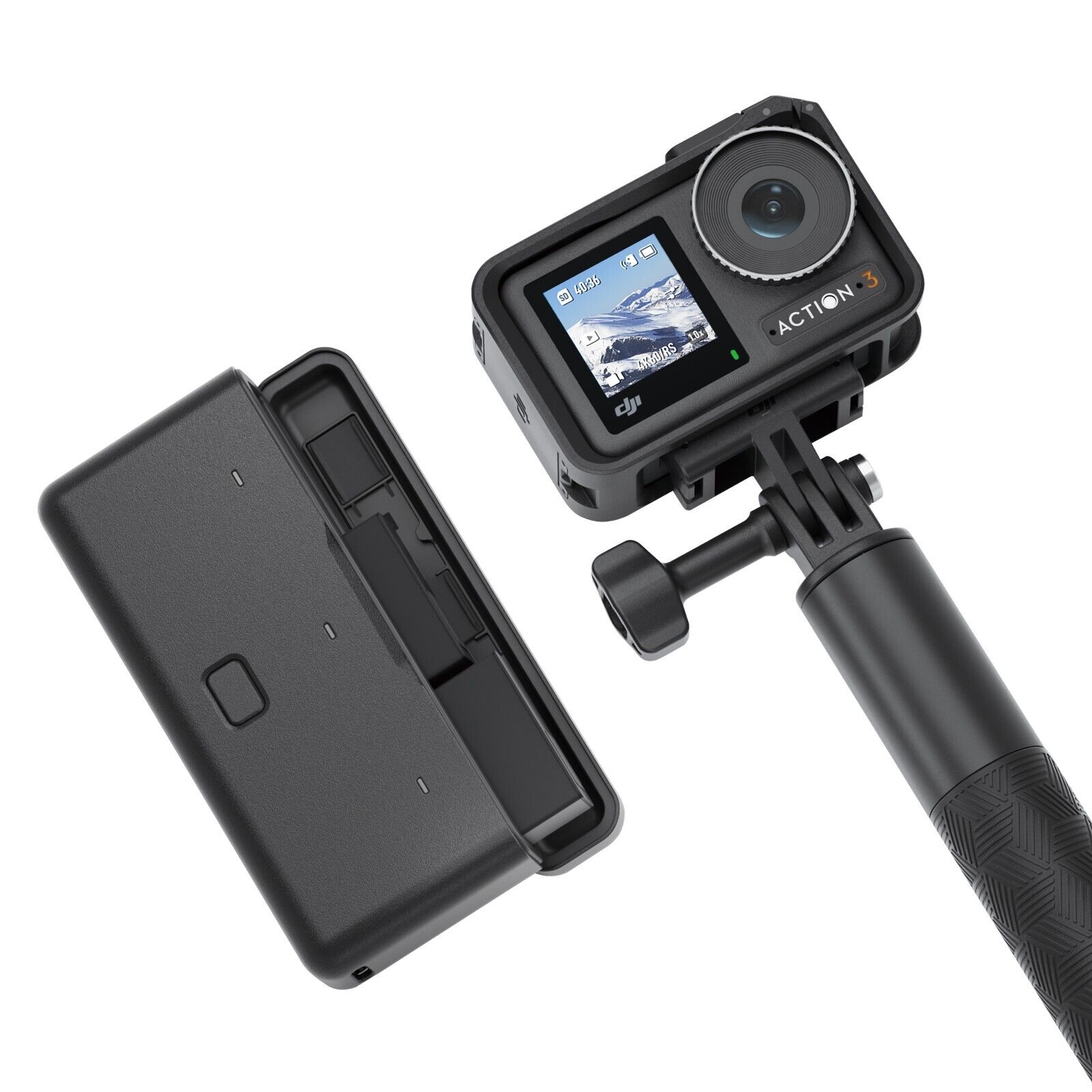 Image of Action camera combinata DJI Osmo Action 3 Adventure 4K impermeabile per vlog Youtube