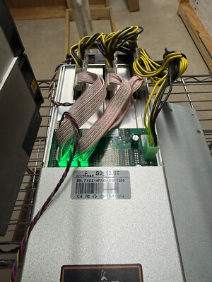Antminer S9 13.5Th- Braiins OS+ Installed-Power Supply Included-Almost New