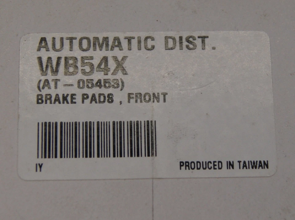 New Wild Boar WB54X Front Brake Pads 2004 Kawasaki KX65 AT-05453 FA54, BN3822 - Image 3 of 3