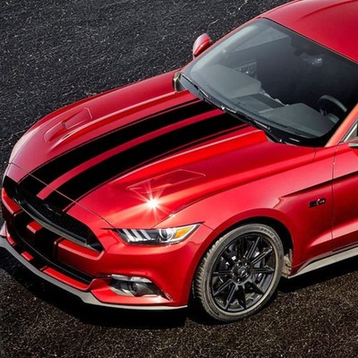 HUWANDE 63''x11'' Racing Body Stripes Stickers,Cars Hood Vinyl Decals,Car Pat...