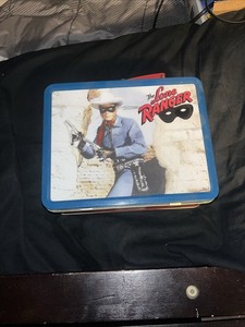 Antique Lone Ranger Paintbox, Large & Small Lunchbox In pristine Condition