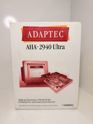 Adaptec AHA-2940 Ultra SCSI PCI Host Adapter New Sealed NOS