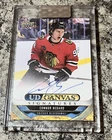Connor Bedard UD Canvas Signatures Blue Ink Auto SSP 2024-25 Clear Cut Hockey