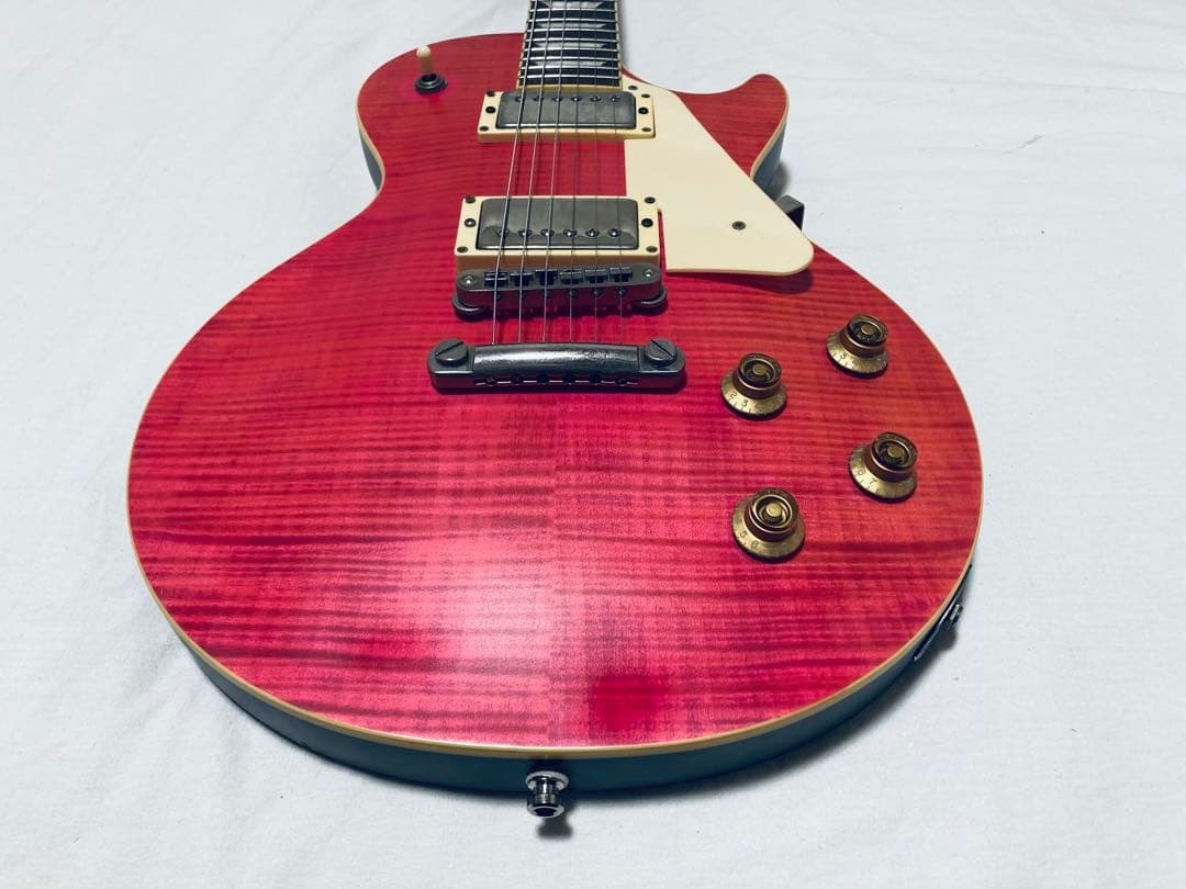 Electric Guitar Burny Super Grade Les Paul Custom Pink Japan | eBay