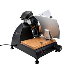 Berkel Red Line 250  schwarz matt –Profi Allesschneider  mit Eichenholzbrett