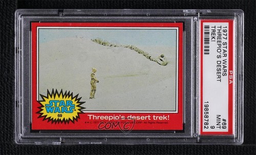 1977 Topps Star Wars #69 Threepio's desert trek!